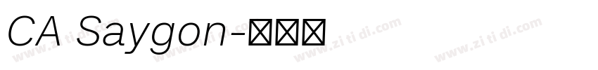 CA Saygon字体转换